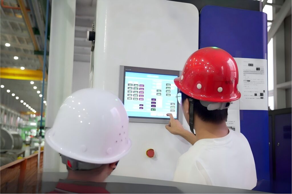 VR remote tour of production base for hydrogen power plant and green hydrogen solutions