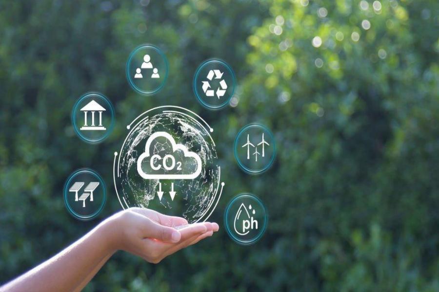 System Core Strengths Infographic for CO2 Capture and CO2 Purification Solution, Circular CO2 Resource Reutilization & Industrial Decarbonization Green Hydrogen Solution Diagram