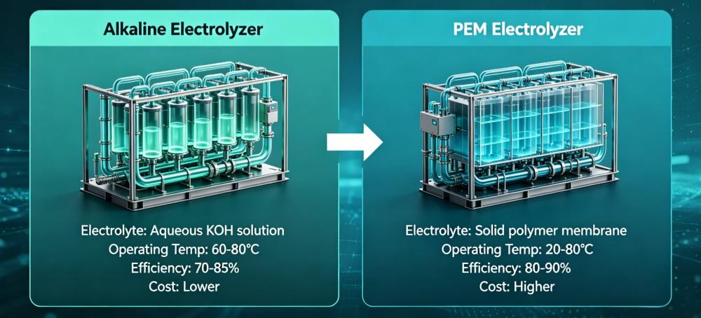 Alkaline Vs PEM Electrolyzer For Green Hydrogen 1