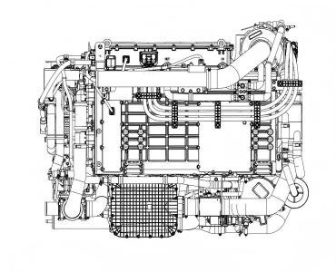 Power Conditioning System Internal Structure, DC-AC Conversion & Power Distribution Assembly of Hydrogen Fuel Cell Generator